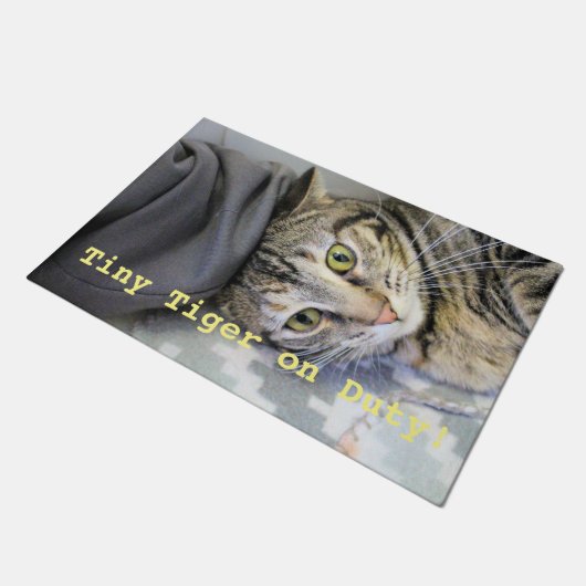 Tiger Fußmatte (Schrägansicht)