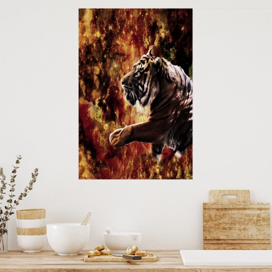 Tiger Galaxy Poster (Küche)
