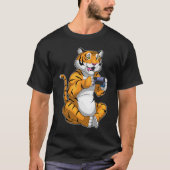 Tiger Gamer Controller T-Shirt (Vorderseite)