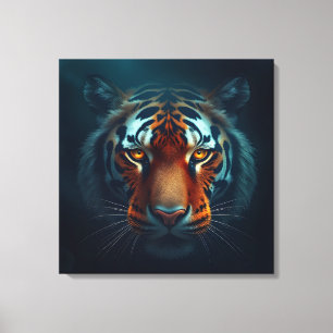 Tiger Gaze Leinwanddruck