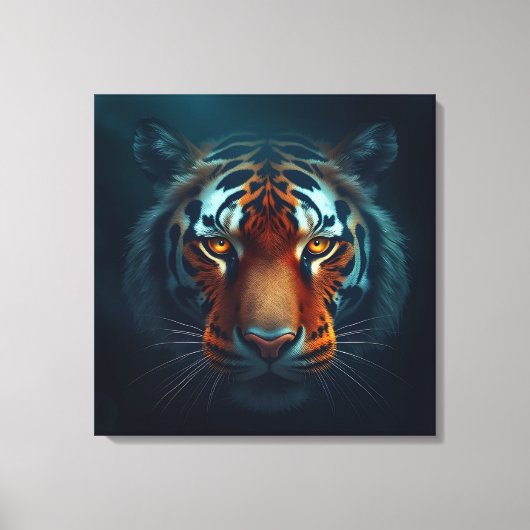 Tiger Gaze Leinwanddruck (Vorderseite)