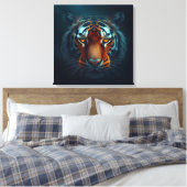 Tiger Gaze Leinwanddruck (Insitu (Schlafzimmer))