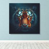 Tiger Gaze Leinwanddruck (Insitu (Holzboden))