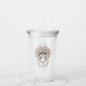 Tiger-gebürtiger Ureinwohner-Leiter Acryltrinkbecher (Vorderseite)