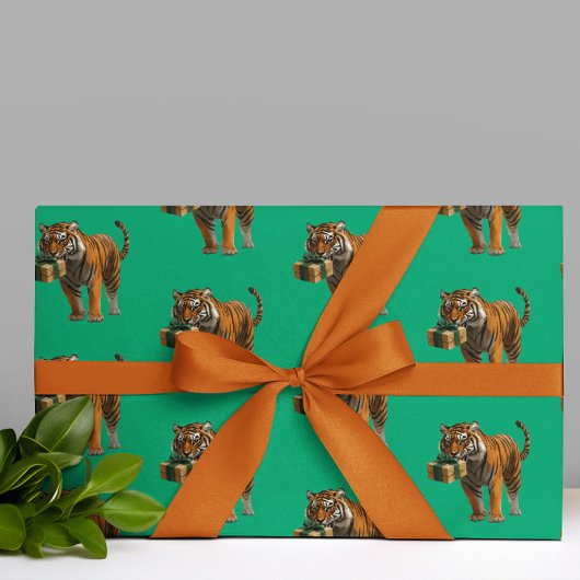 Tiger-Geburtstag Geschenkpapier