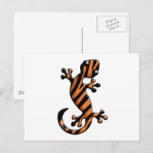Tiger Gecko Postkarte (Vorne/Hinten)