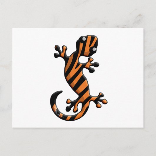 Tiger Gecko Postkarte (Vorderseite)
