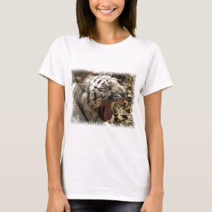 Tiger-Gegähne-Damen-angepasster T - Shirt
