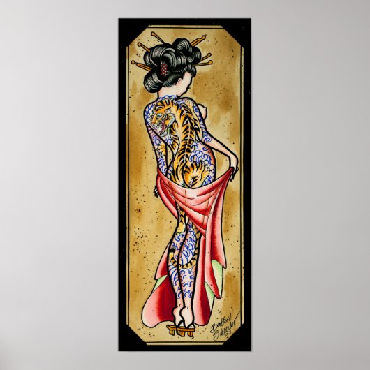 Tiger Geisha Poster (Vorne)