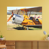 Tiger-Gelbes Zweiflugzeug Leinwanddruck (Insitu (Wohnzimmer))