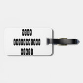 Tiger Gepäckanhänger (Rückseite horizontal)