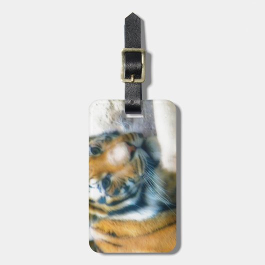 Tiger Gepäckanhänger (Vorderseite vertikal)