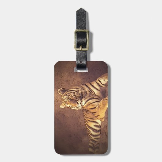 Tiger Gepäckanhänger (Vorderseite vertikal)