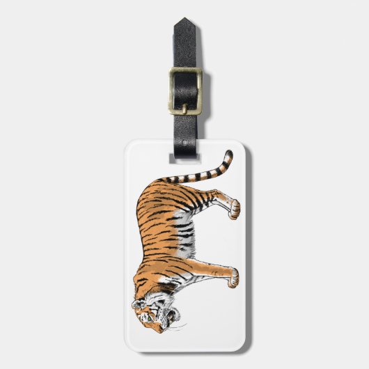 Tiger Gepäckanhänger (Vorderseite vertikal)