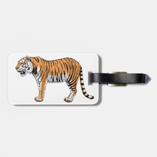 Tiger Gepäckanhänger (Rückseite horizontal)