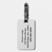 Tiger-Gepäckmarke Gepäckanhänger (Rückseite vertikal)