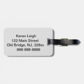 Tiger-Gepäckmarke Gepäckanhänger (Rückseite horizontal)