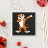Tiger-Geschenk | Dabbing Niedliches Tiger Animal P Serviette (Beispiel)