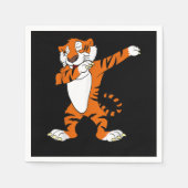 Tiger-Geschenk | Dabbing Niedliches Tiger Animal P Serviette (Vorderseite)