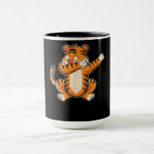 Tiger-Geschenk| Funny Tiger Dab Dabing Tiger Tasse (Zentrum)