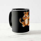 Tiger-Geschenk| Funny Tiger Dab Dabing Tiger Tasse (Vorderseite Links)