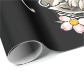 Tiger-Geschenk| Tiger Tattoo Coole Braune Geschenkpapier (Rolleneckpunkt)