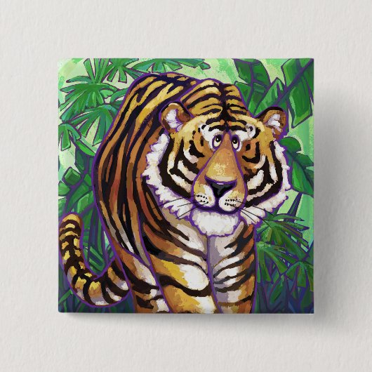 Tiger Geschenke & Accessoires Button (Vorderseite)
