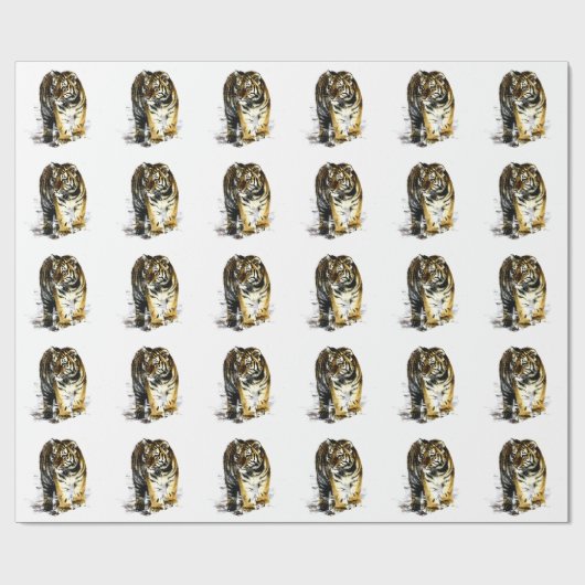 Tiger Geschenkpapier (Flach)