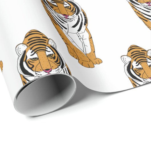 Tiger Geschenkpapier (Rolleneckpunkt)