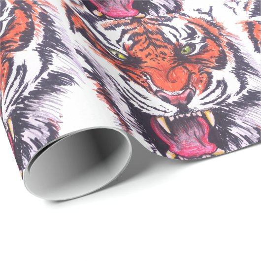 TIGER GESCHENKPAPIER (Rolleneckpunkt)