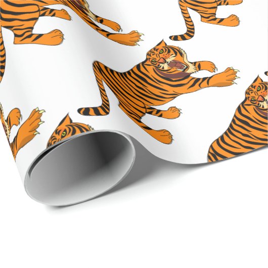 Tiger Geschenkpapier (Rolleneckpunkt)