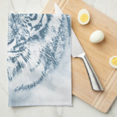 Tiger Geschirrtuch (Viertel Falte)