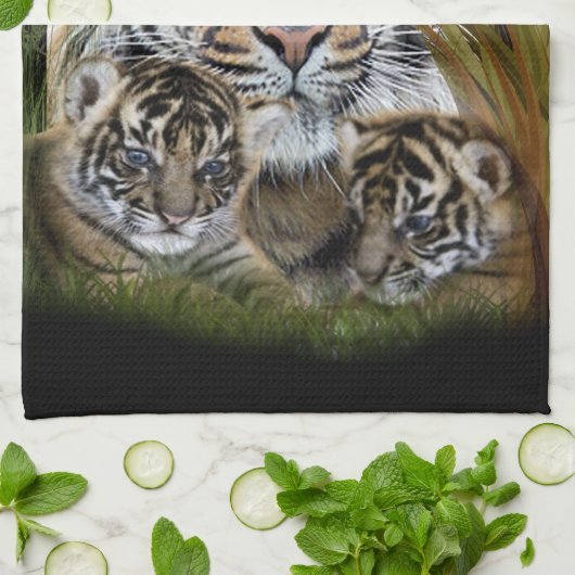 Tiger Geschirrtuch (Gefaltet)