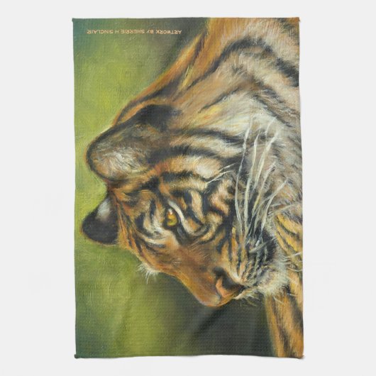 Tiger-Geschirrtuch 16" x 24" Küchentuch (Vertikal)