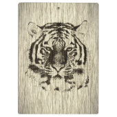 Tiger Gesicht #2 Klemmbrett (Rückseite)