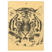 Tiger Gesicht #3 Klemmbrett (Rückseite)