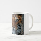 Tiger Gesicht Kaffeetasse (VorderseiteRechts)