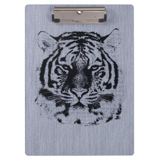 Tiger-Gesicht Klemmbrett (Vorderseite)