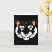 Tiger-Gesicht Kostüm Halloween, so tun, als wäre i Karte (Gelbe Blume)