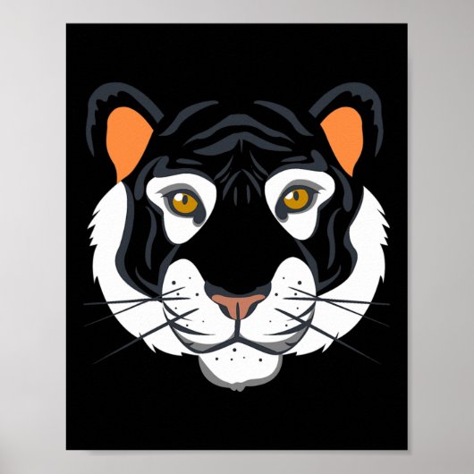 Tiger-Gesicht Kostüm Halloween, so tun, als wäre i Poster (Vorne)