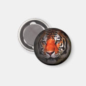 Tiger-Gesicht Motivationskunstwerk Magnet (Vorderseite/Rückseite)