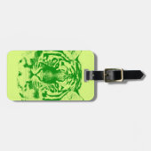 Tiger-Gesicht Nahaufnahme Gepäckanhänger (Vorderseite horizontal)