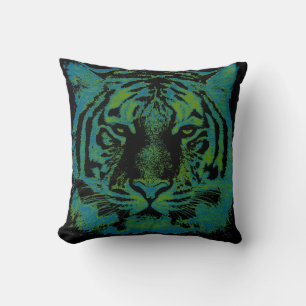 Tiger Gesicht Nahaufnahme Kissen