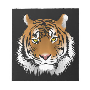 Tiger-Gesicht Notizblock
