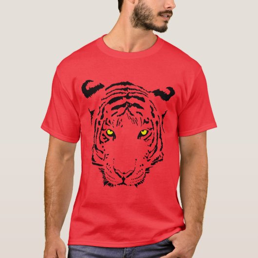 Tiger-Gesicht - Shirt (Vorderseite)