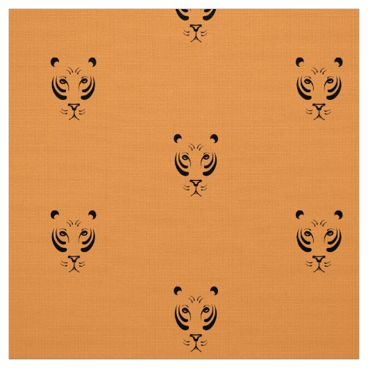 Tiger-Gesicht Stoff (Muster)