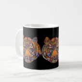 Tiger-Gesicht-Tasse Kaffeetasse (Vorderseite Links)