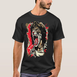TIGER GESICHT WILDES TIER LEOPARD WILDLIFE GROSSKA T-Shirt
