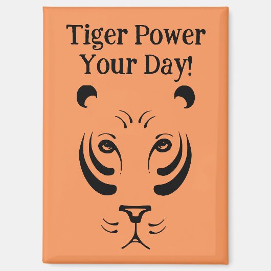 Tiger-Gesichtsmagnet Magnet (Vorderseite)