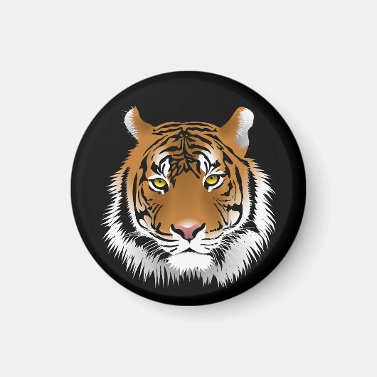 Tiger-Gesichtsmagnet Magnet (Vorne)